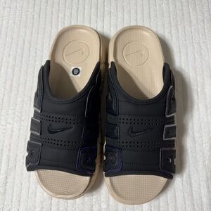 Nike Black and Tan Sandals